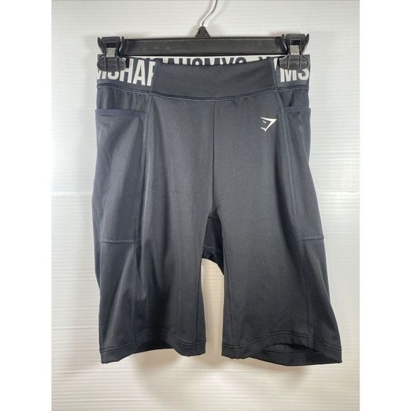 Gymshark Women's Training Brandmark Cycling Shorts Black Size Small - Picture 1 of 7